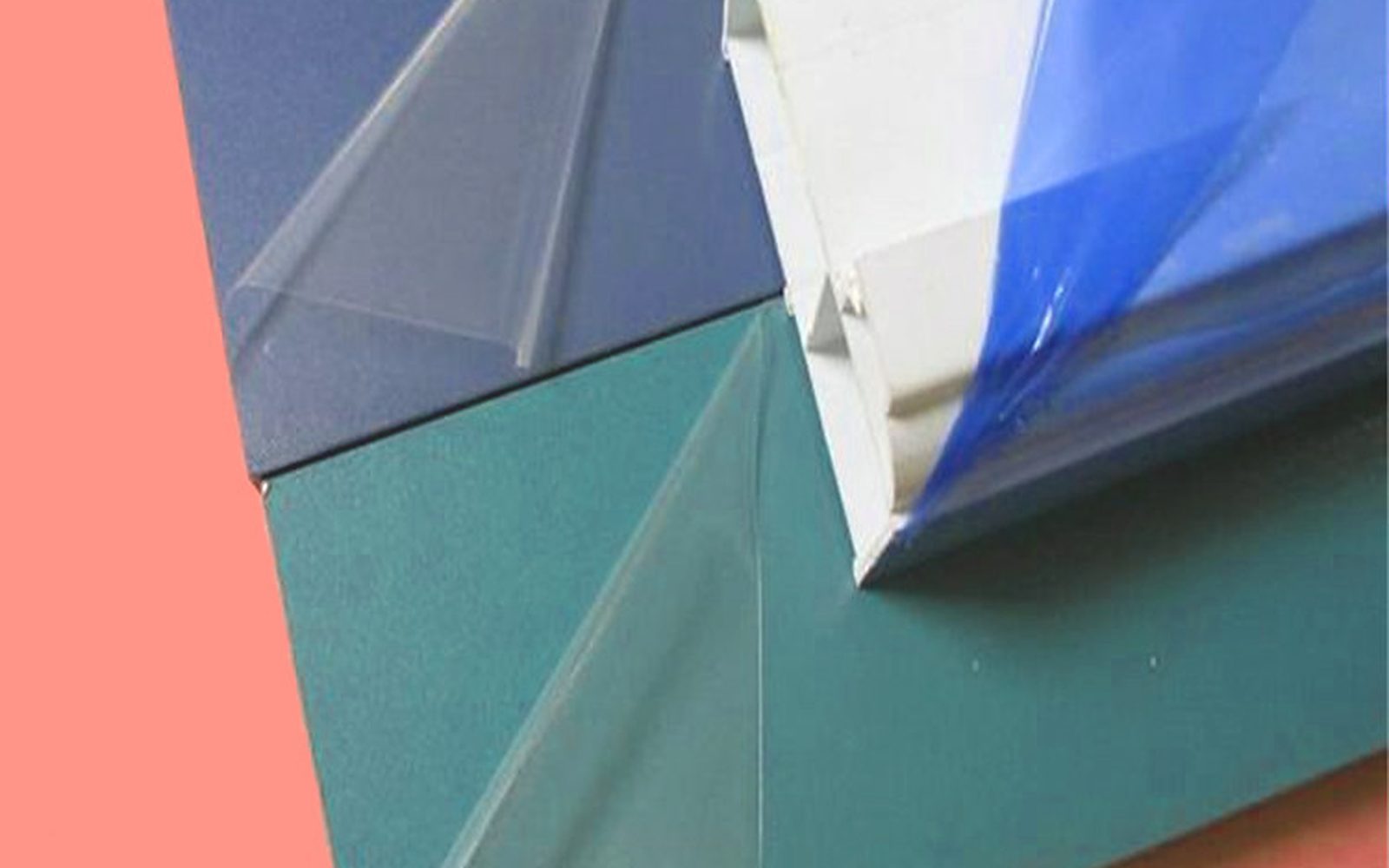 Metal sheets covered with protective film